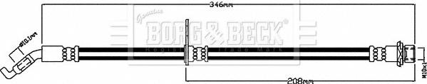 Borg & Beck BBH8491 - Bremžu šļūtene autodraugiem.lv