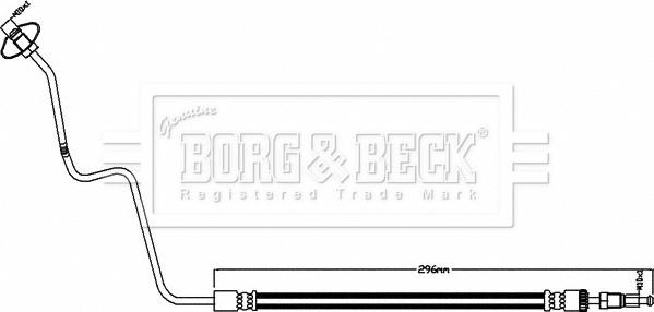 Borg & Beck BBH8493 - Bremžu šļūtene autodraugiem.lv