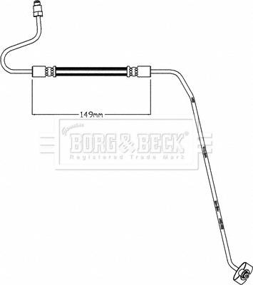 Borg & Beck BBH8445 - Bremžu šļūtene autodraugiem.lv