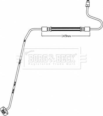 Borg & Beck BBH8446 - Bremžu šļūtene autodraugiem.lv