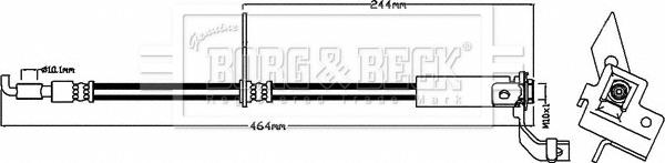 Borg & Beck BBH8481 - Bremžu šļūtene autodraugiem.lv