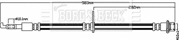 Borg & Beck BBH8483 - Bremžu šļūtene autodraugiem.lv