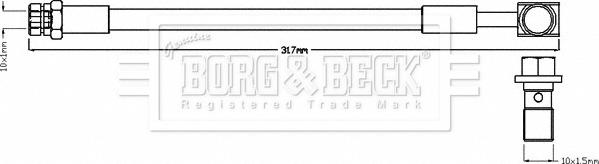 Borg & Beck BBH8505 - Bremžu šļūtene autodraugiem.lv