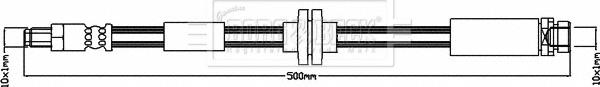 Borg & Beck BBH8054 - Bremžu šļūtene autodraugiem.lv