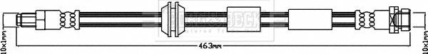 Borg & Beck BBH8053 - Bremžu šļūtene autodraugiem.lv