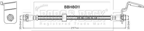 Borg & Beck BBH8011 - Bremžu šļūtene autodraugiem.lv