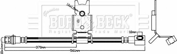 Borg & Beck BBH8030 - Bremžu šļūtene autodraugiem.lv