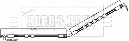 Borg & Beck BBH8854 - Bremžu šļūtene autodraugiem.lv