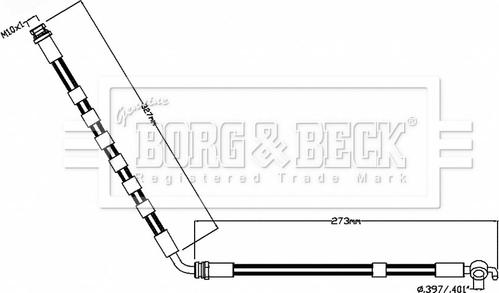 Borg & Beck BBH8853 - Bremžu šļūtene autodraugiem.lv