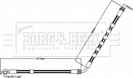 Borg & Beck BBH8852 - Bremžu šļūtene autodraugiem.lv