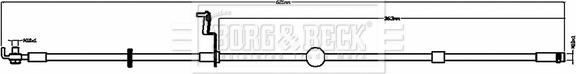 Borg & Beck BBH8800 - Bremžu šļūtene autodraugiem.lv