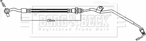 Borg & Beck BBH8835 - Bremžu šļūtene autodraugiem.lv