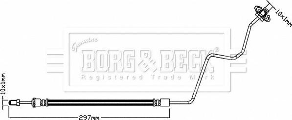 Borg & Beck BBH8320 - Bremžu šļūtene autodraugiem.lv