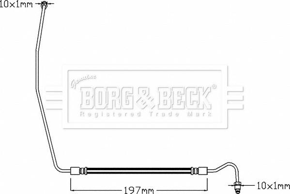 Borg & Beck BBH8327 - Bremžu šļūtene autodraugiem.lv