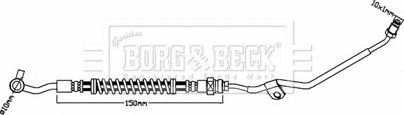 Borg & Beck BBH8291 - Bremžu šļūtene autodraugiem.lv