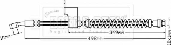 Borg & Beck BBH8790 - Bremžu šļūtene autodraugiem.lv