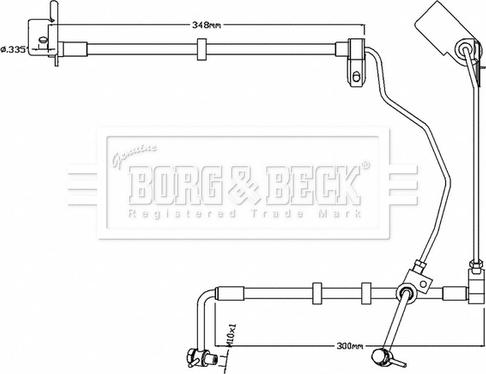 Borg & Beck BBH8741 - Bremžu šļūtene autodraugiem.lv