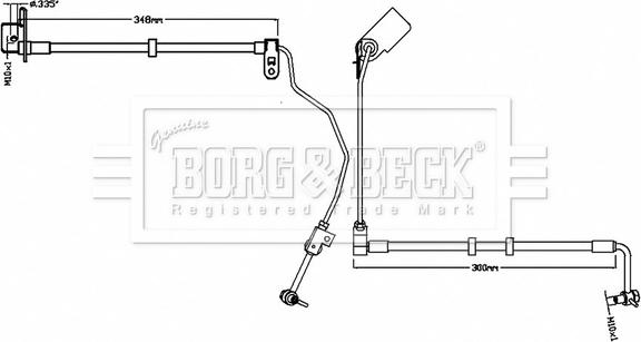 Borg & Beck BBH8742 - Bremžu šļūtene autodraugiem.lv