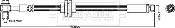 Borg & Beck BBH8711 - Bremžu šļūtene autodraugiem.lv