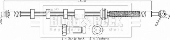 Borg & Beck BBH8733 - Bremžu šļūtene autodraugiem.lv