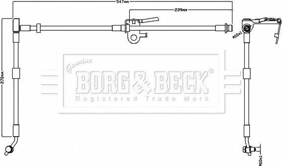 Borg & Beck BBH8737 - Bremžu šļūtene autodraugiem.lv