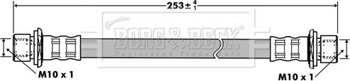 Borg & Beck BBH7419 - Bremžu šļūtene autodraugiem.lv
