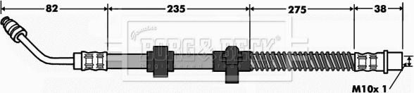 Borg & Beck BBH7517 - Bremžu šļūtene autodraugiem.lv