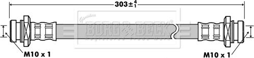 Borg & Beck BBH7524 - Bremžu šļūtene autodraugiem.lv