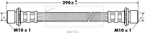 Borg & Beck BBH7525 - Bremžu šļūtene autodraugiem.lv
