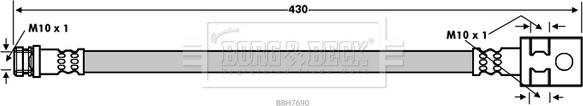Borg & Beck BBH7690 - Bremžu šļūtene autodraugiem.lv