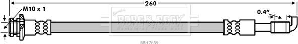 Borg & Beck BBH7659 - Bremžu šļūtene autodraugiem.lv