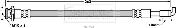 Borg & Beck BBH7664 - Bremžu šļūtene autodraugiem.lv