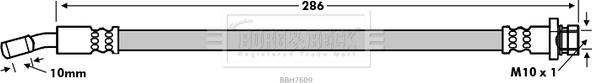 Borg & Beck BBH7609 - Bremžu šļūtene autodraugiem.lv