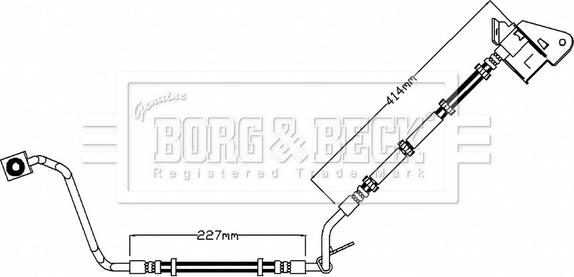 Borg & Beck BBH7625 - Bremžu šļūtene autodraugiem.lv