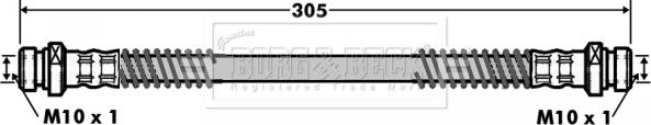 Borg & Beck BBH7006 - Bremžu šļūtene autodraugiem.lv
