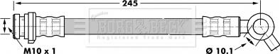Borg & Beck BBH7165 - Bremžu šļūtene autodraugiem.lv
