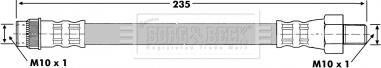 Borg & Beck BBH7126 - Bremžu šļūtene autodraugiem.lv