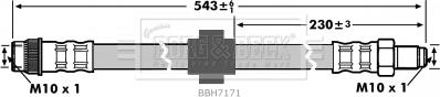 Borg & Beck BBH7171 - Bremžu šļūtene autodraugiem.lv