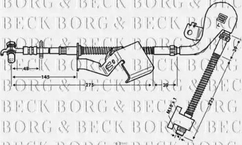 Borg & Beck BBH7840 - Bremžu šļūtene autodraugiem.lv