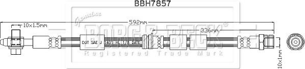 Borg & Beck BBH7857 - Bremžu šļūtene autodraugiem.lv