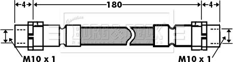 Borg & Beck BBH7394 - Bremžu šļūtene autodraugiem.lv