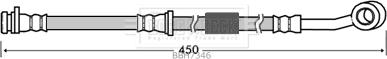 Borg & Beck BBH7346 - Bremžu šļūtene autodraugiem.lv
