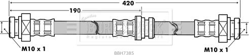 Borg & Beck BBH7385 - Bremžu šļūtene autodraugiem.lv