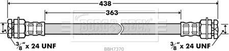 Borg & Beck BBH7370 - Bremžu šļūtene autodraugiem.lv
