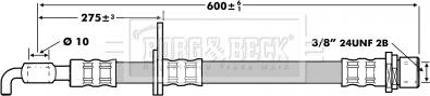 Borg & Beck BBH7214 - Bremžu šļūtene autodraugiem.lv