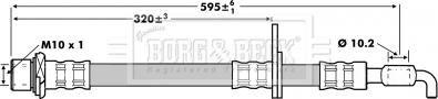 Borg & Beck BBH7237 - Bremžu šļūtene autodraugiem.lv