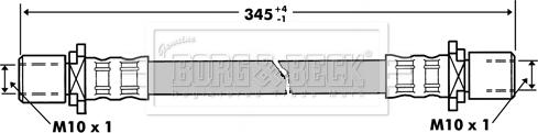Borg & Beck BBH7273 - Bremžu šļūtene autodraugiem.lv