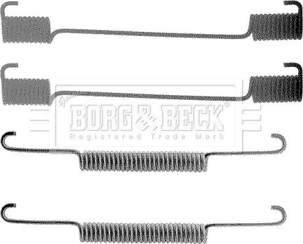 Borg & Beck BBK6093 - Piederumu komplekts, Bremžu loki autodraugiem.lv