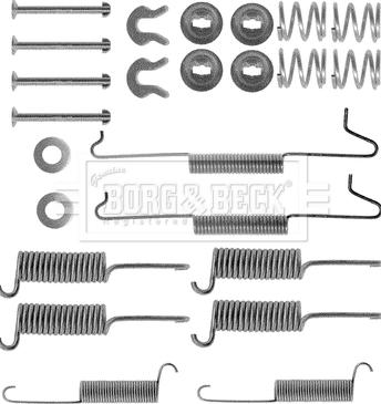 Borg & Beck BBK6128 - Piederumu komplekts, Bremžu loki autodraugiem.lv