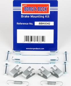 Borg & Beck BBK6342 - Piederumu komplekts, Bremžu loki autodraugiem.lv